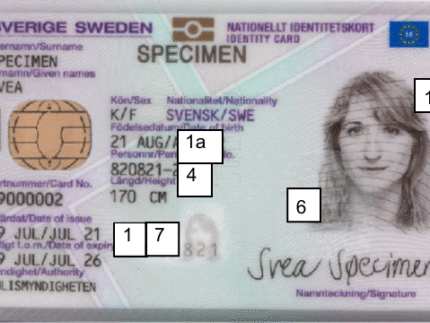 Tarjeta de identificación sueca